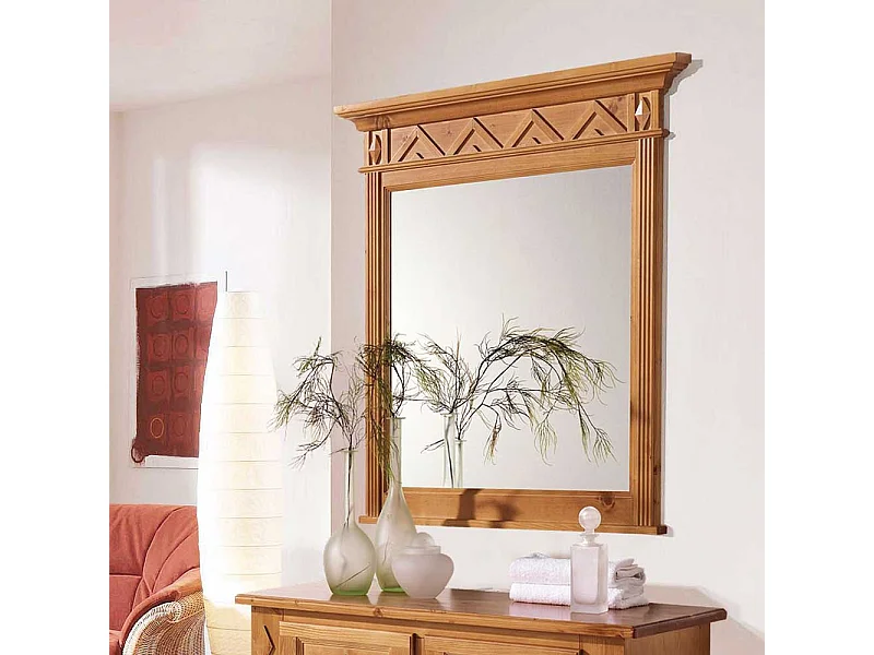 Dielenspiegel aus Fichte Massivholz Landhaus