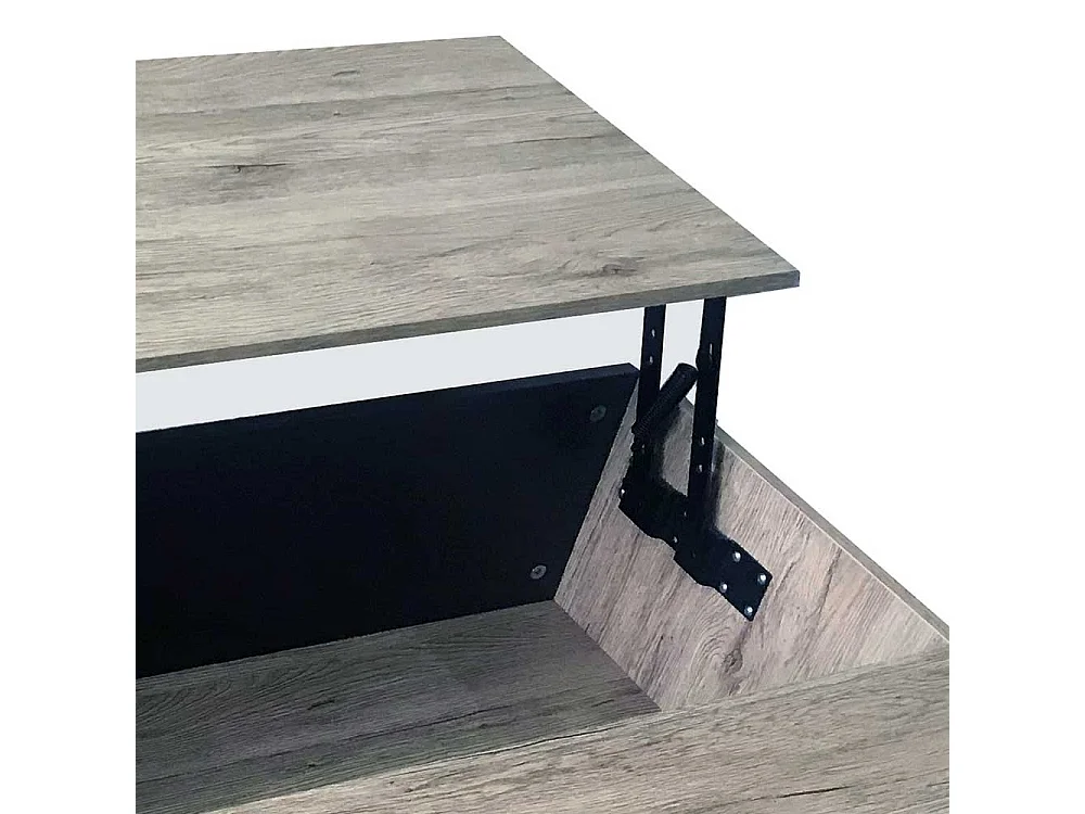 Verstellbarer Couchtisch mit hochklappbarer Tischplatte 100 cm breit