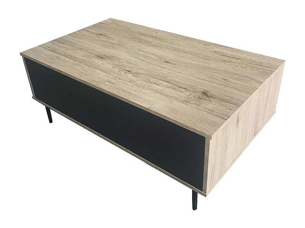 Verstellbarer Couchtisch mit hochklappbarer Tischplatte 100 cm breit