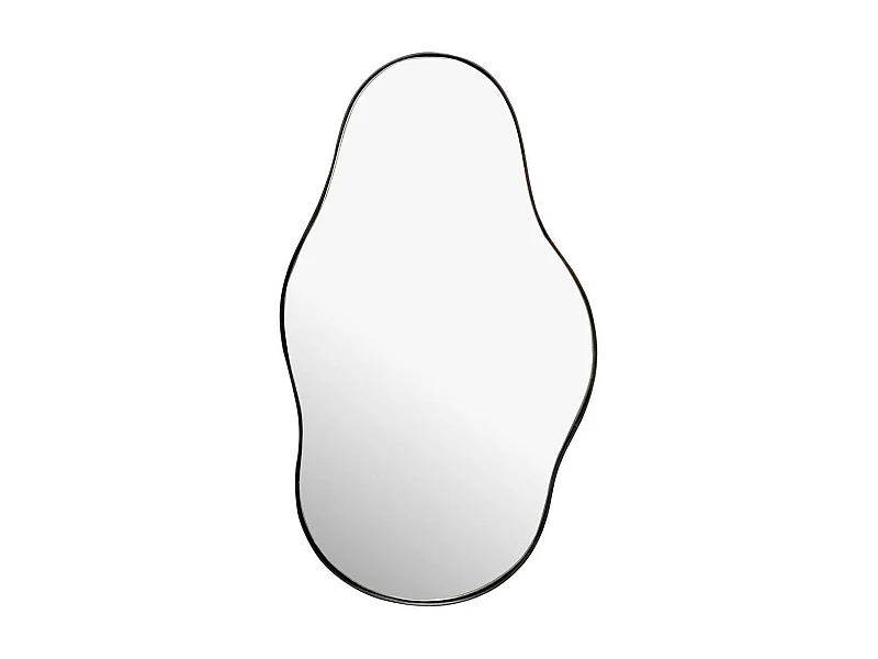 Wandspiegel Flurspiegel mit Metallrahmen in organischer Form