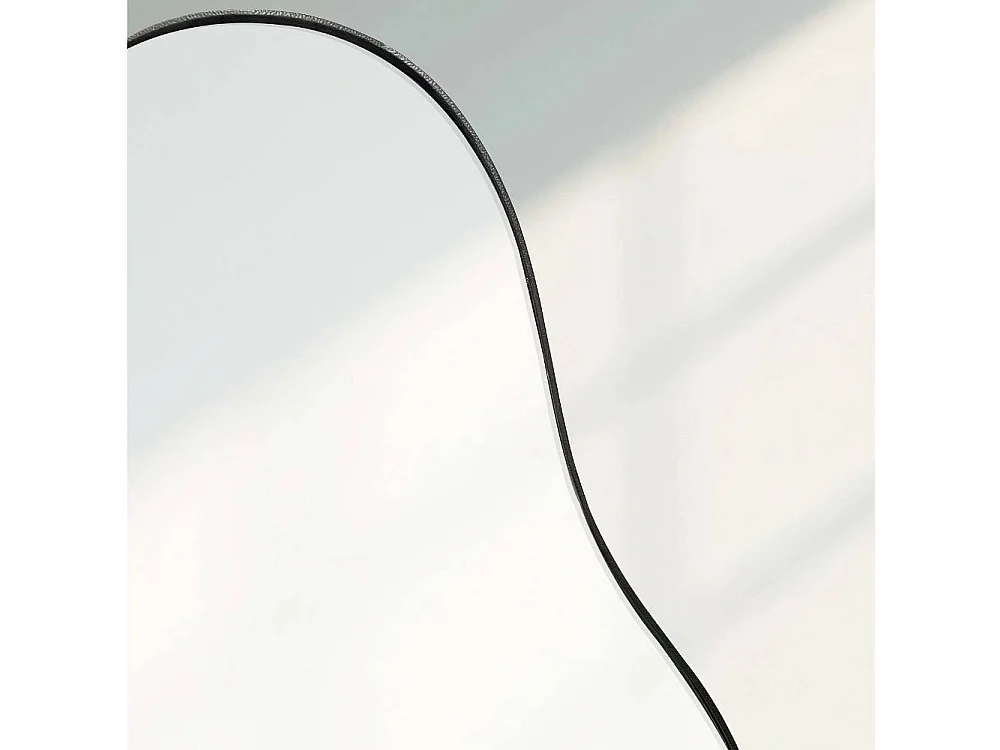 Wandspiegel Flurspiegel mit Metallrahmen in organischer Form