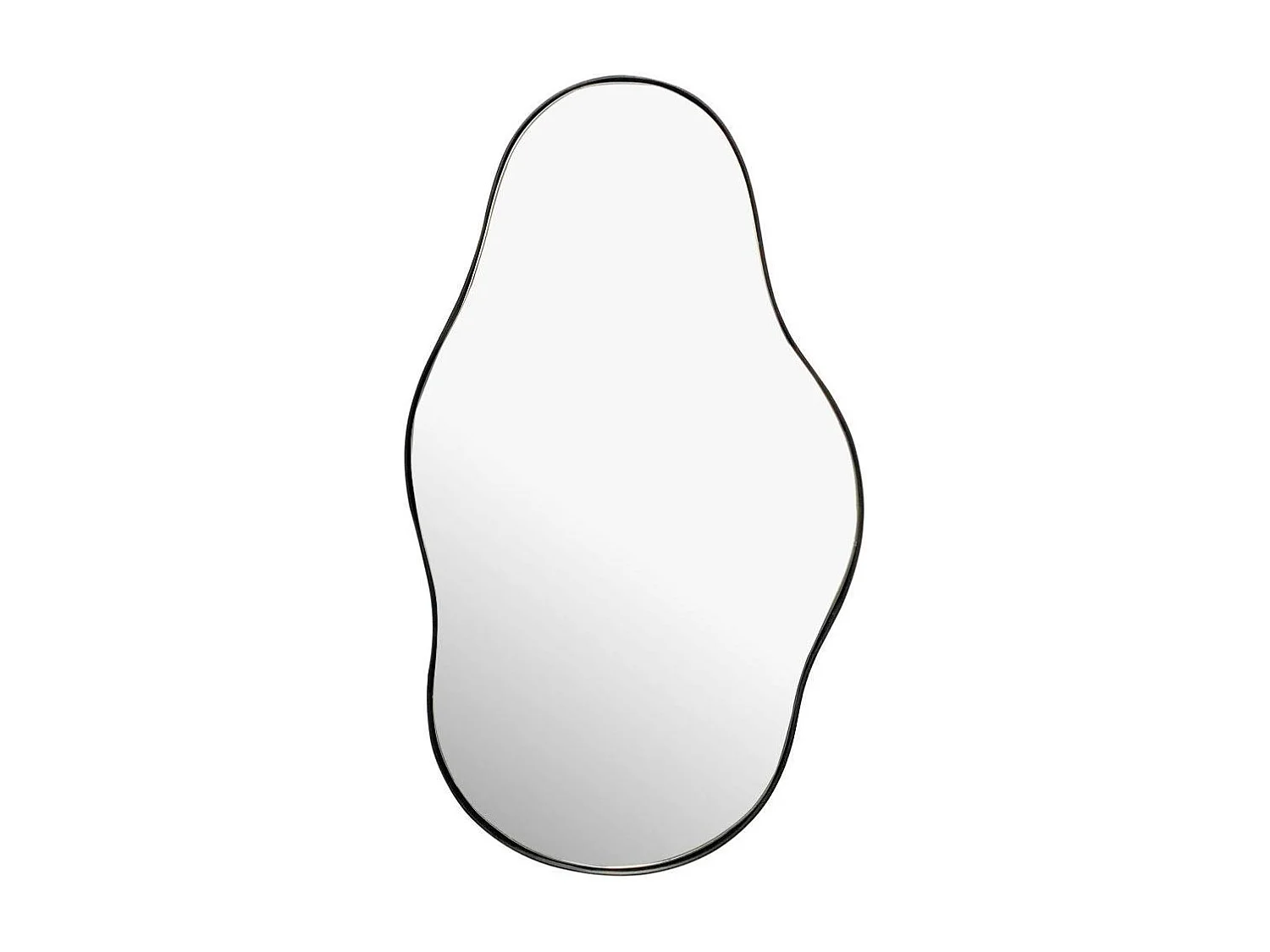 Wandspiegel Flurspiegel mit Metallrahmen in organischer Form