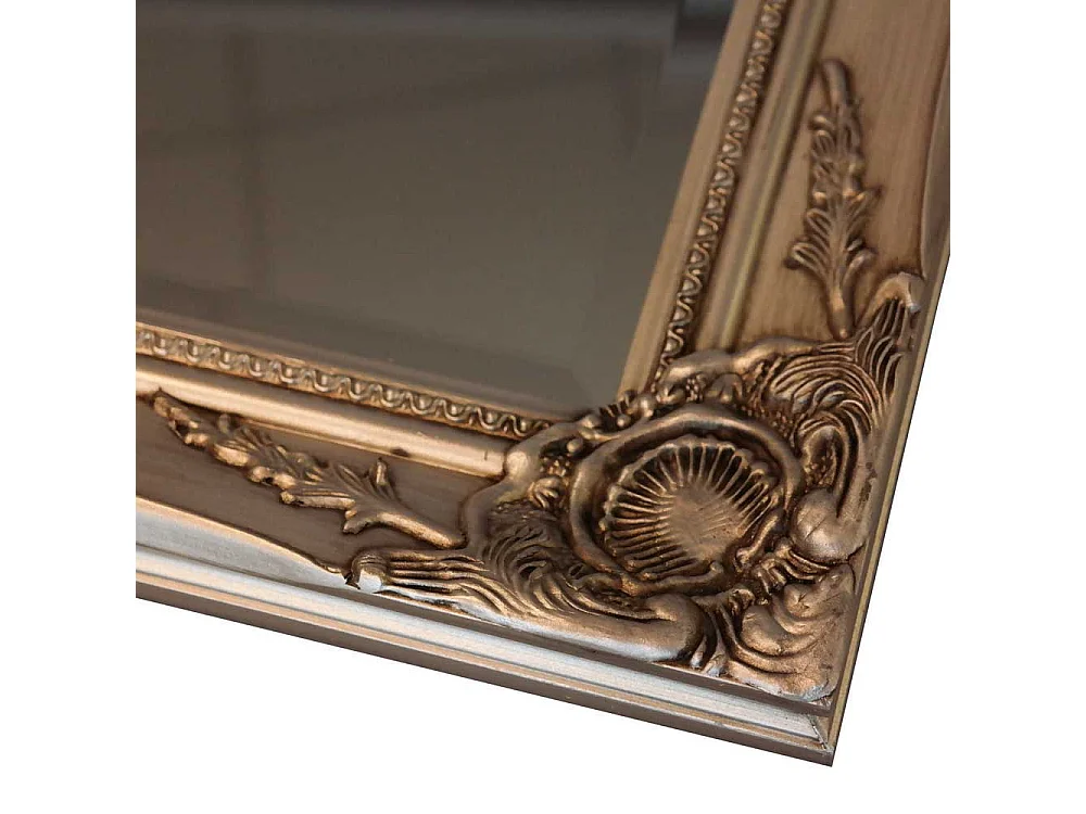 Barockspiegel in Silber Holz