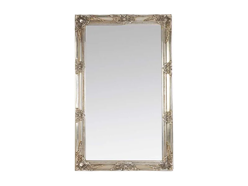 Barockspiegel in Silber Holz