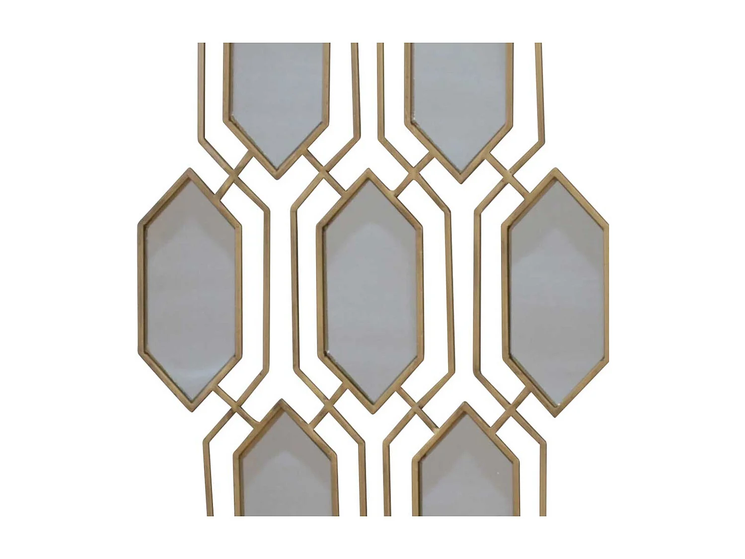 Design Wandspiegel in Gold antik Metall