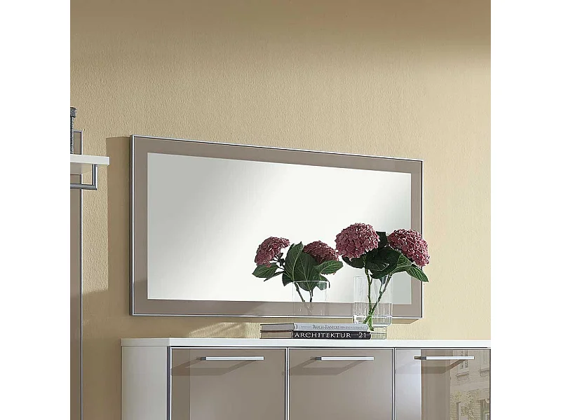 Garderobenspiegel in Taupe Glas modern