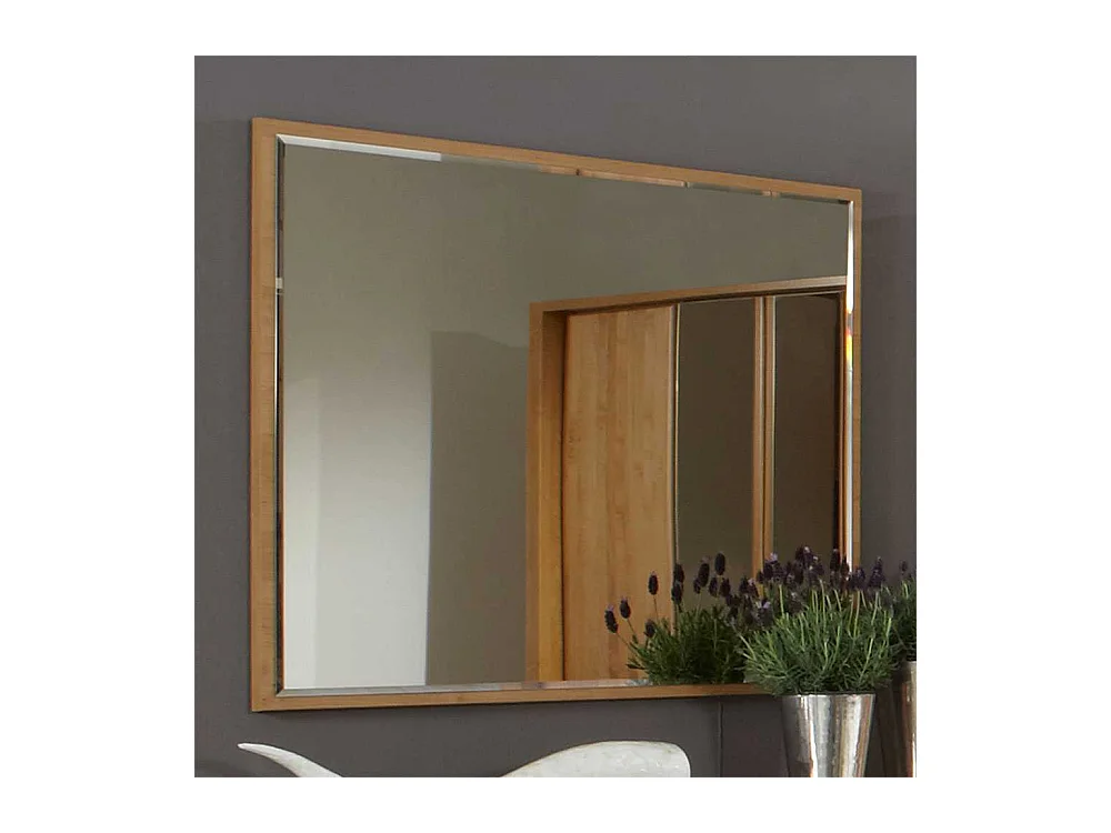 Spiegel aus Erle Teilmassiv Facettenschliff