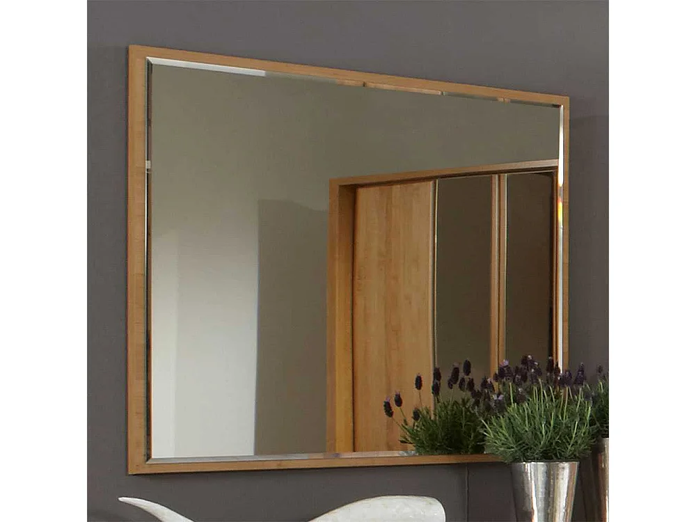 Spiegel aus Erle Teilmassiv Facettenschliff