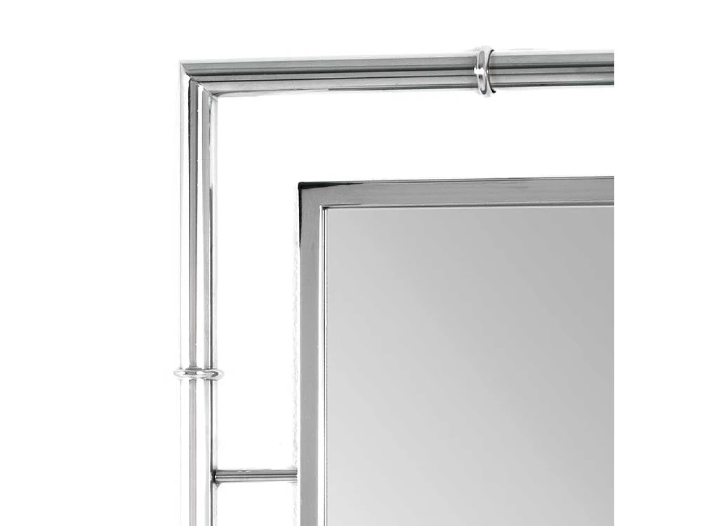 Garderoben Spiegel in Chromfarben Metallrahmen