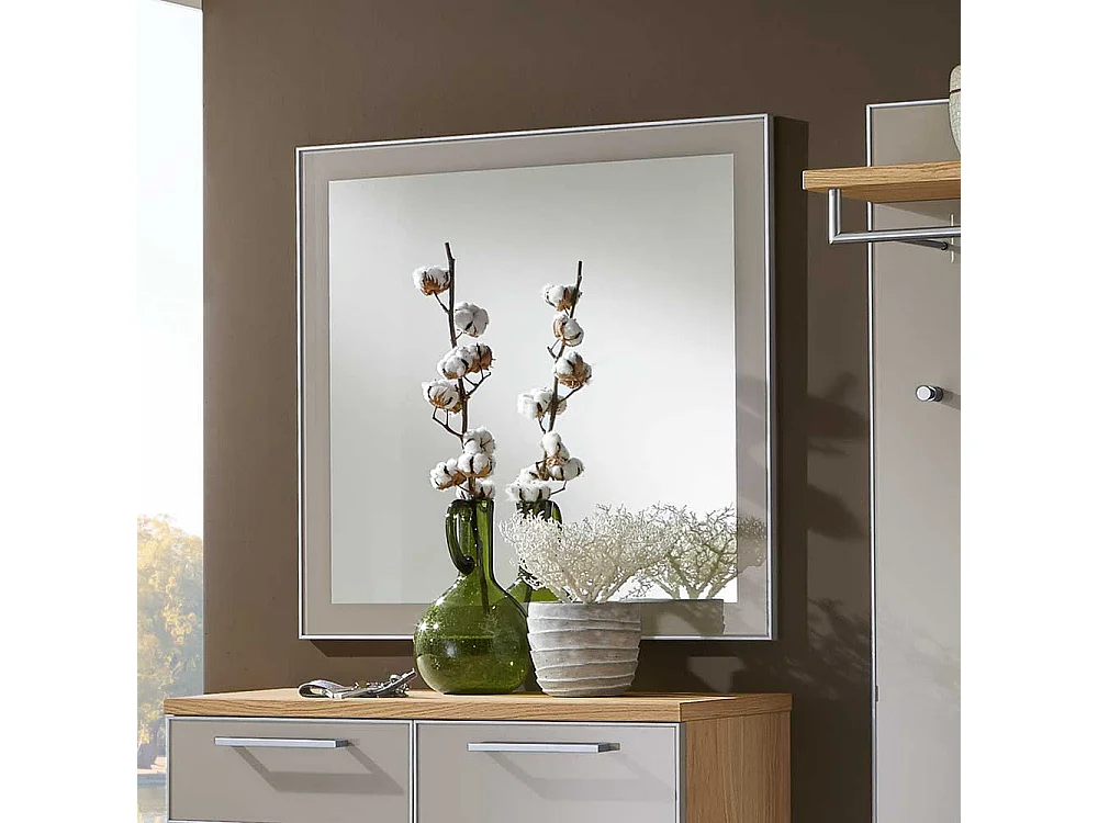 Garderobenspiegel in Taupe Glas modern