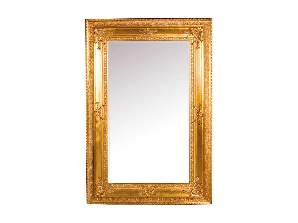 Barockspiegel in Gold massiv