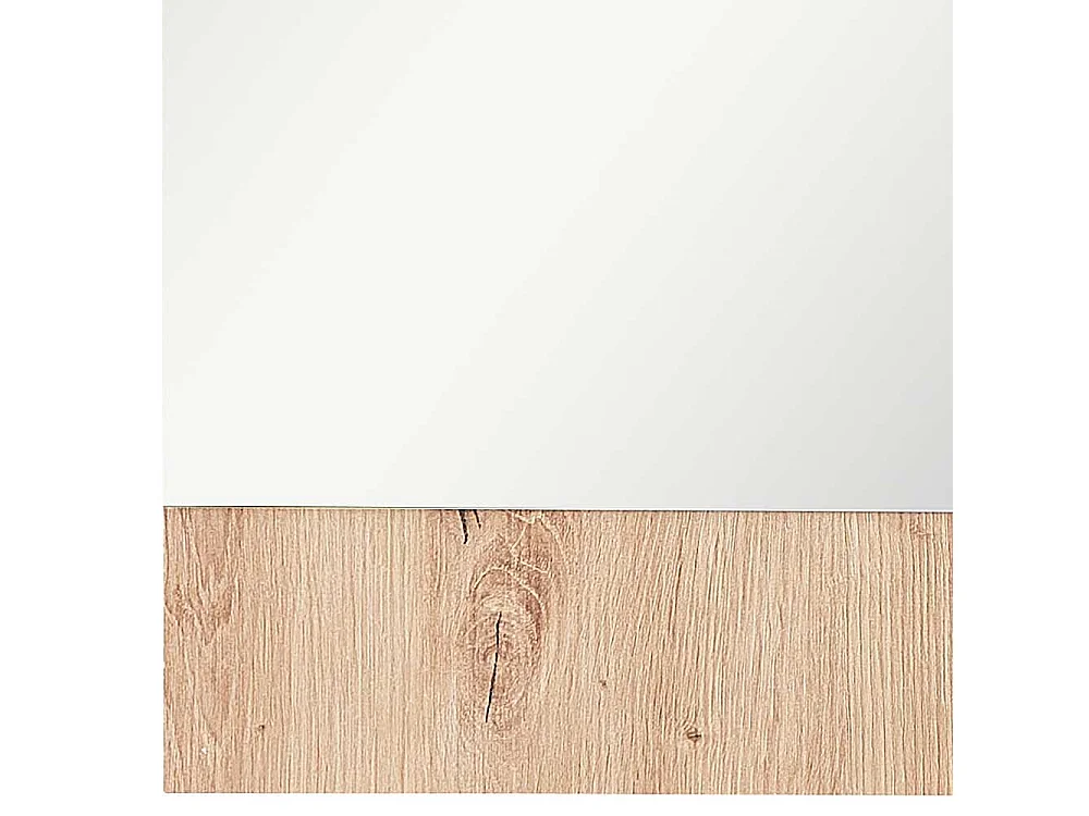 Wandspiegel modern in Wildeichefarben 84 cm hoch - 84 cm breit