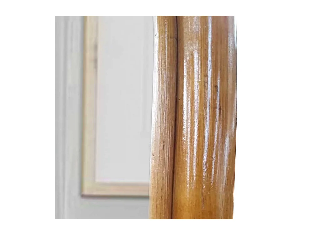 Rattan Spiegel 120 cm hoch rustikalen Stil