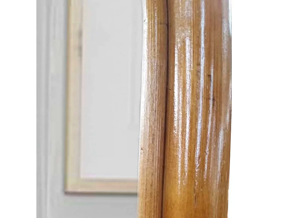 Rattan Spiegel 120 cm hoch rustikalen Stil