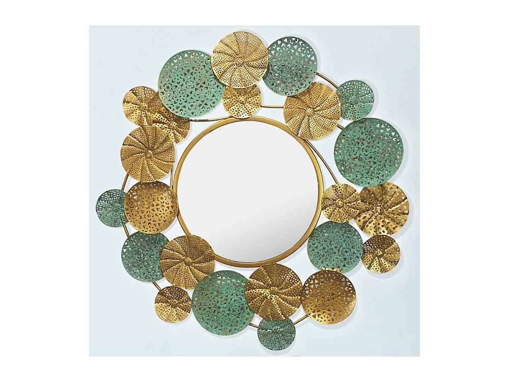 Wandspiegel Glasspiegel aus Metall im Boho Style