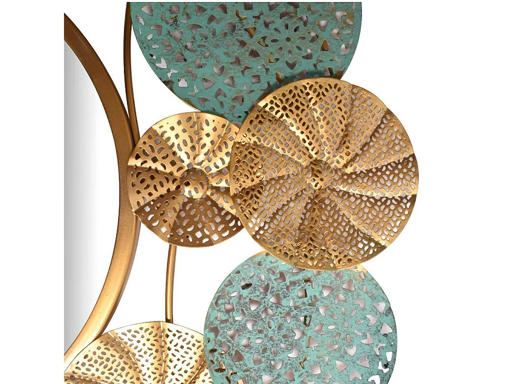 Wandspiegel Glasspiegel aus Metall im Boho Style