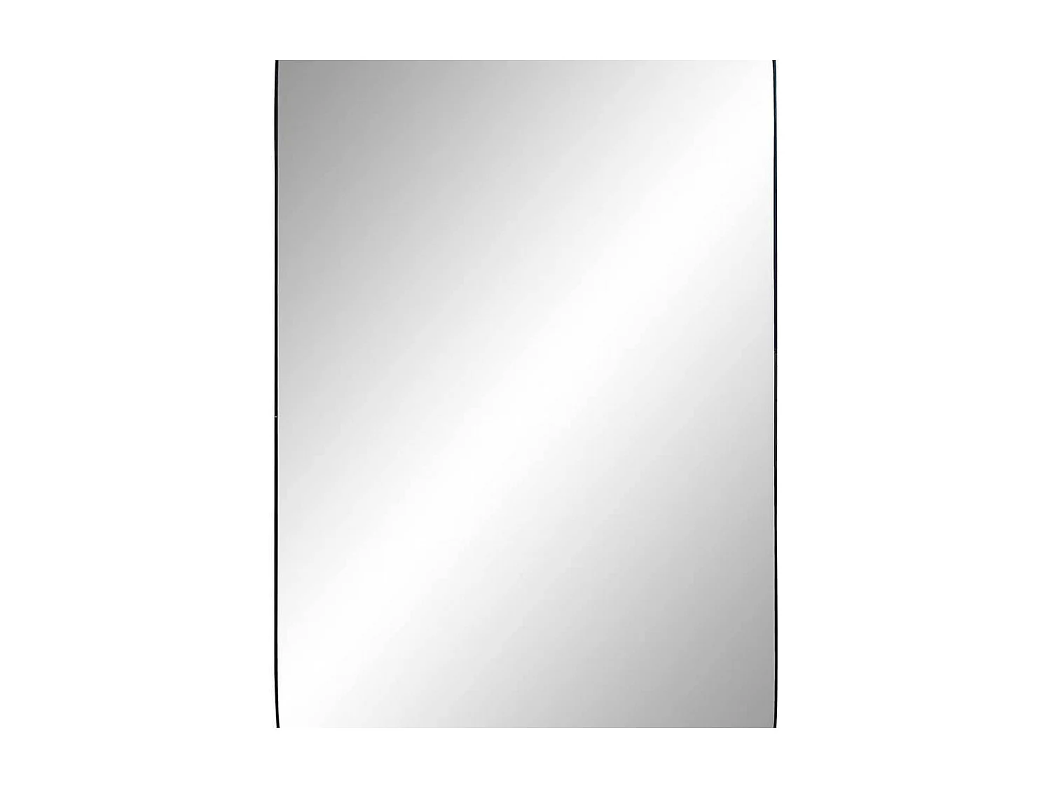 Ovaler Spiegel in Schwarz Metallrahmen