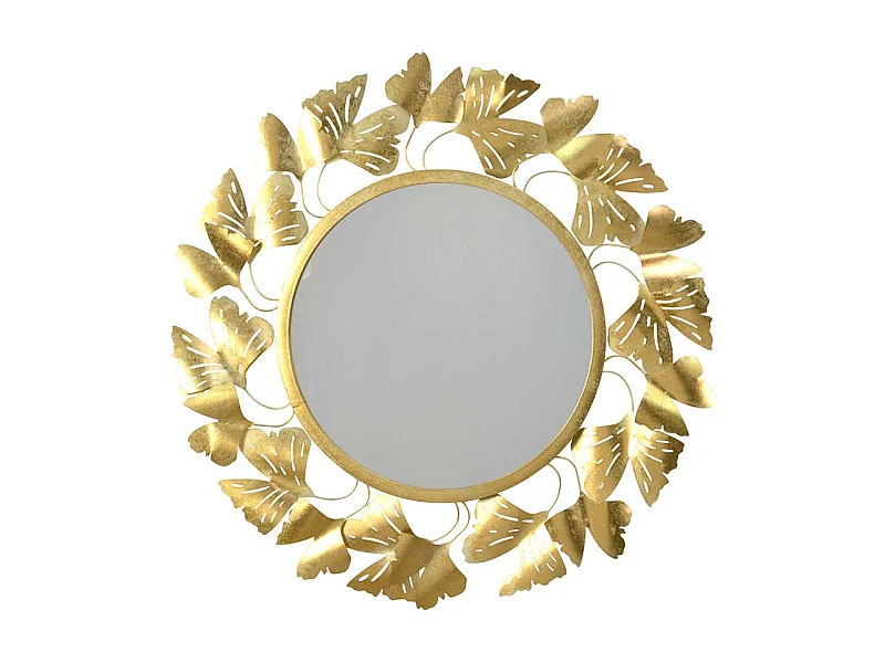 Design Wandspiegel in Goldfarben 82 cm Durchmesser