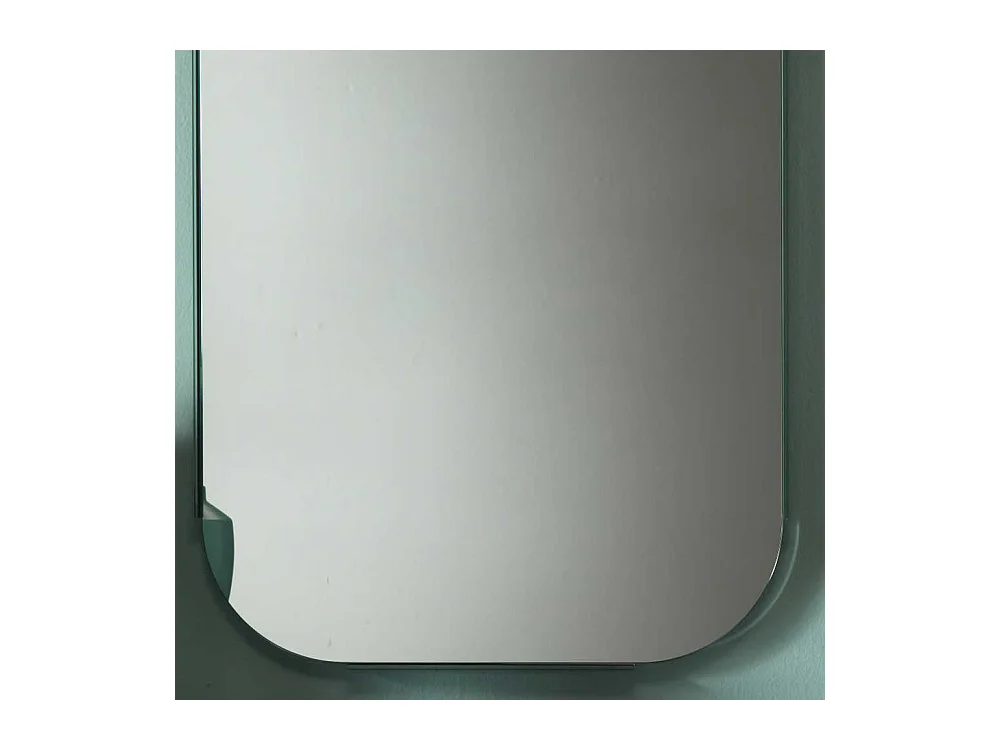 Flurspiegel in Silberfarben Glasrahmen