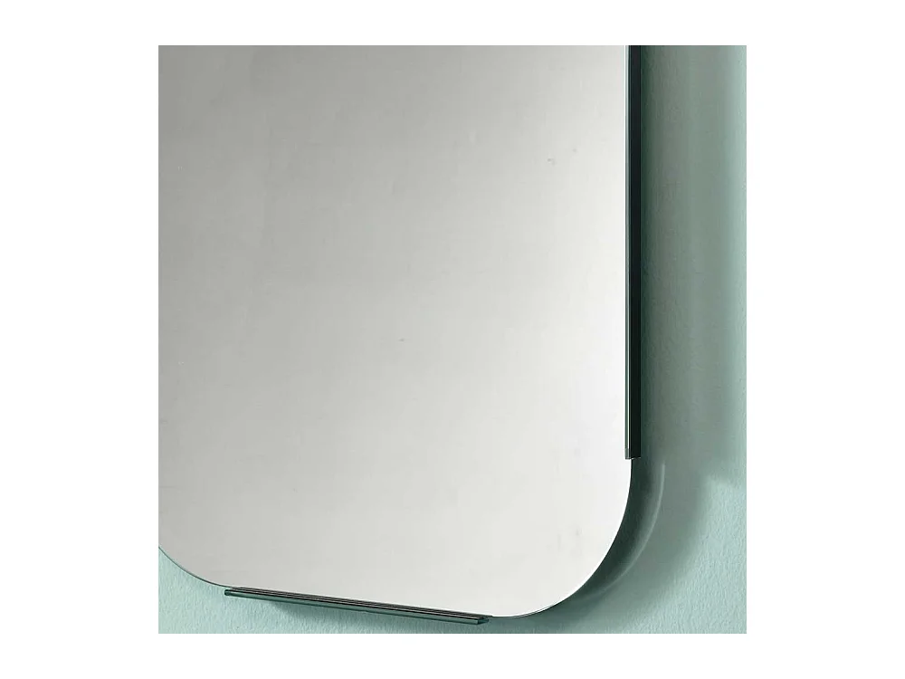 Flurspiegel in Silberfarben Glasrahmen