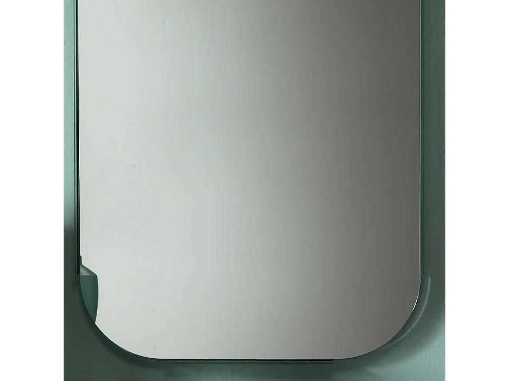 Flurspiegel in Silberfarben Glasrahmen