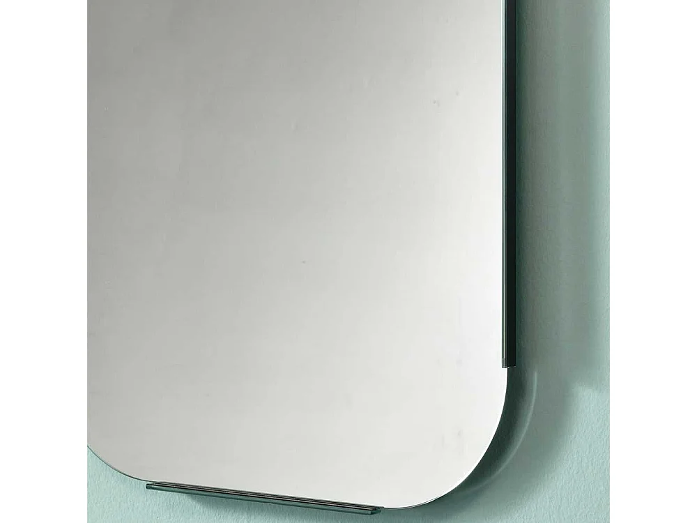 Flurspiegel in Silberfarben Glasrahmen