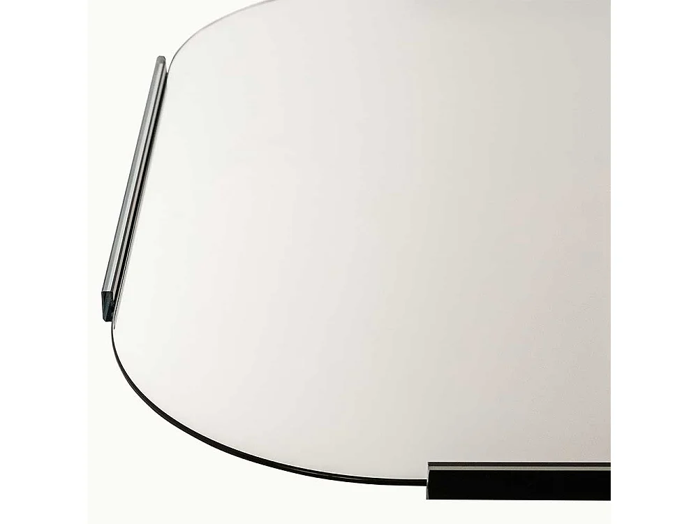 Flurspiegel in Silberfarben Glasrahmen