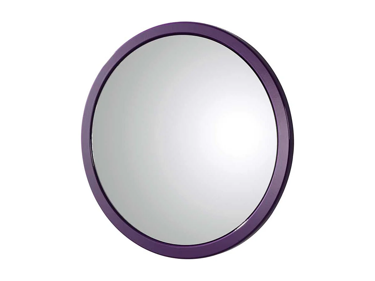 Runder Wandspiegel in Lila
