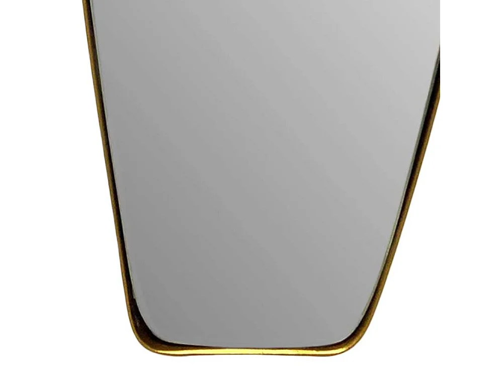 Wandspiegel Flurspiegel in Goldfarben und organischer Form