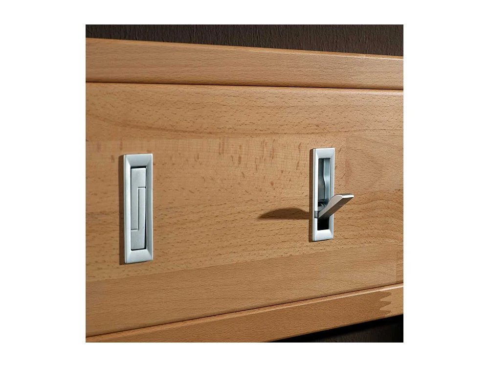 Dielenspiegel aus Kernbuche Massivholz 60 cm breit