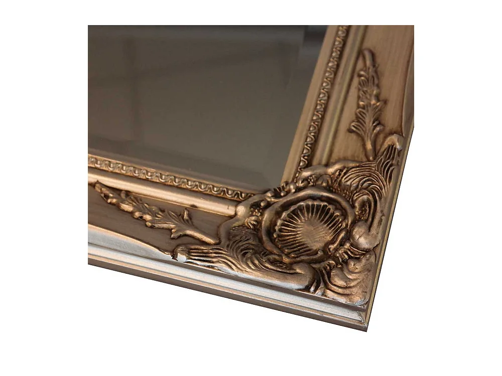 Barockspiegel in Silber Holz