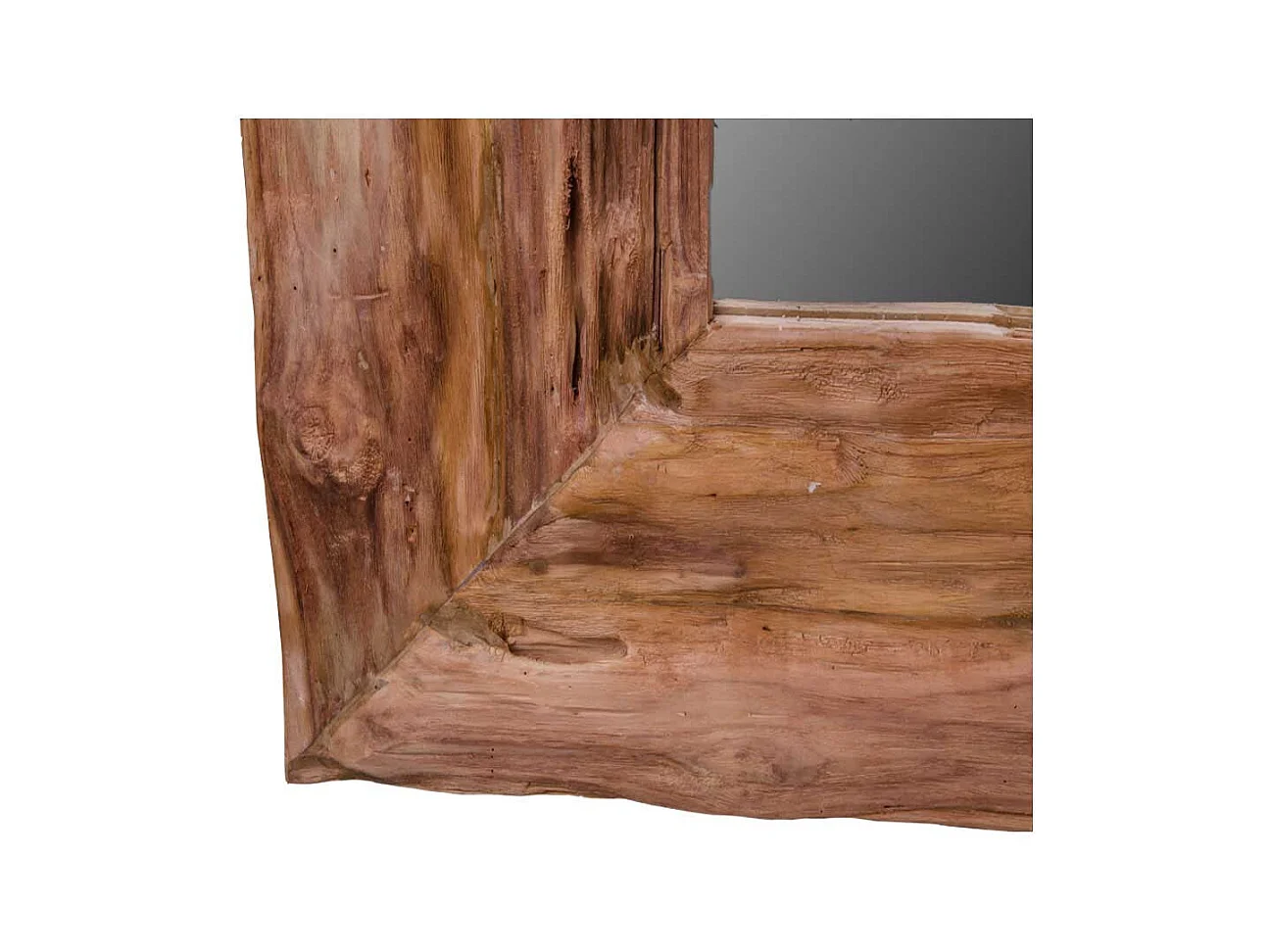 Flurspiegel aus Teak Recyclingholz rustikalen Landhausstil