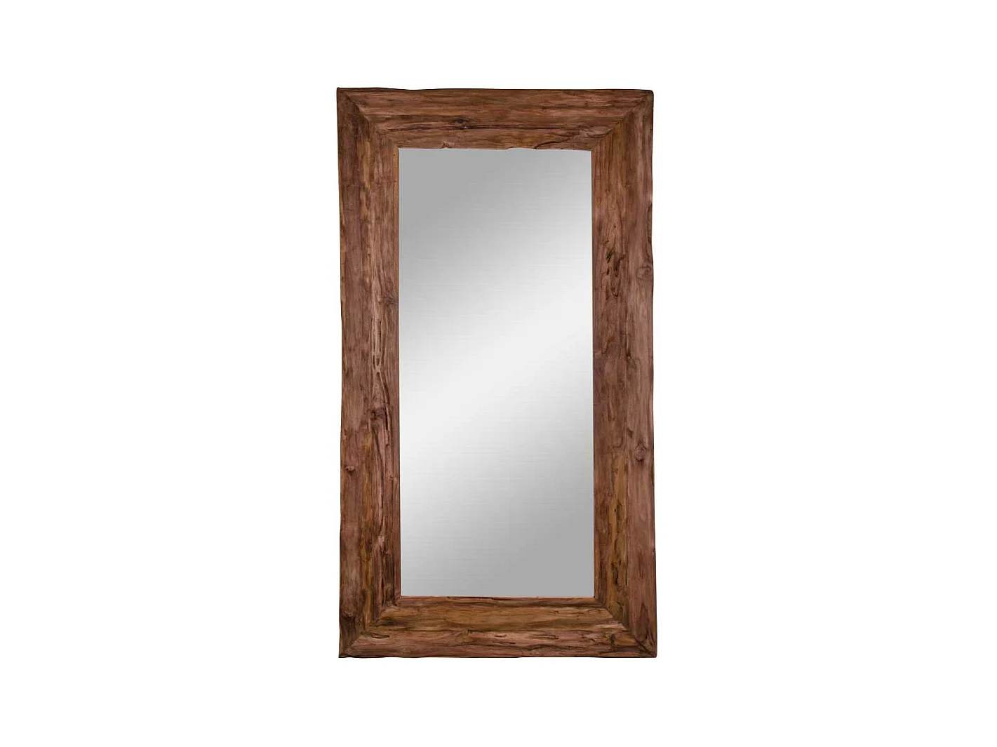 Flurspiegel aus Teak Recyclingholz rustikalen Landhausstil