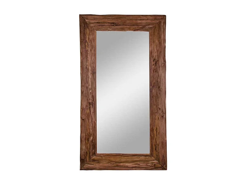 Flurspiegel aus Teak Recyclingholz rustikalen Landhausstil