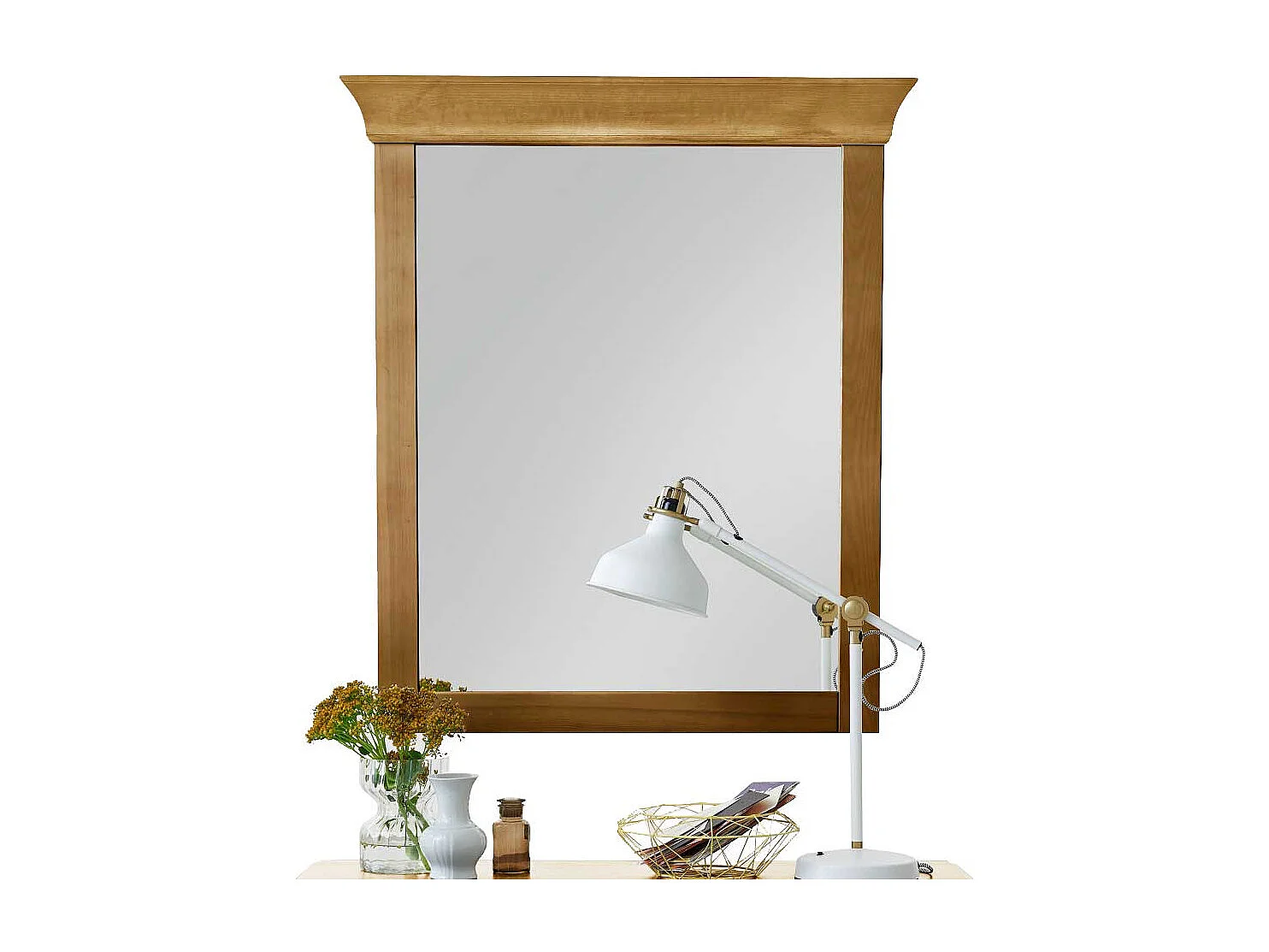 Massivholz Wandspiegel aus Kiefer Landhaus