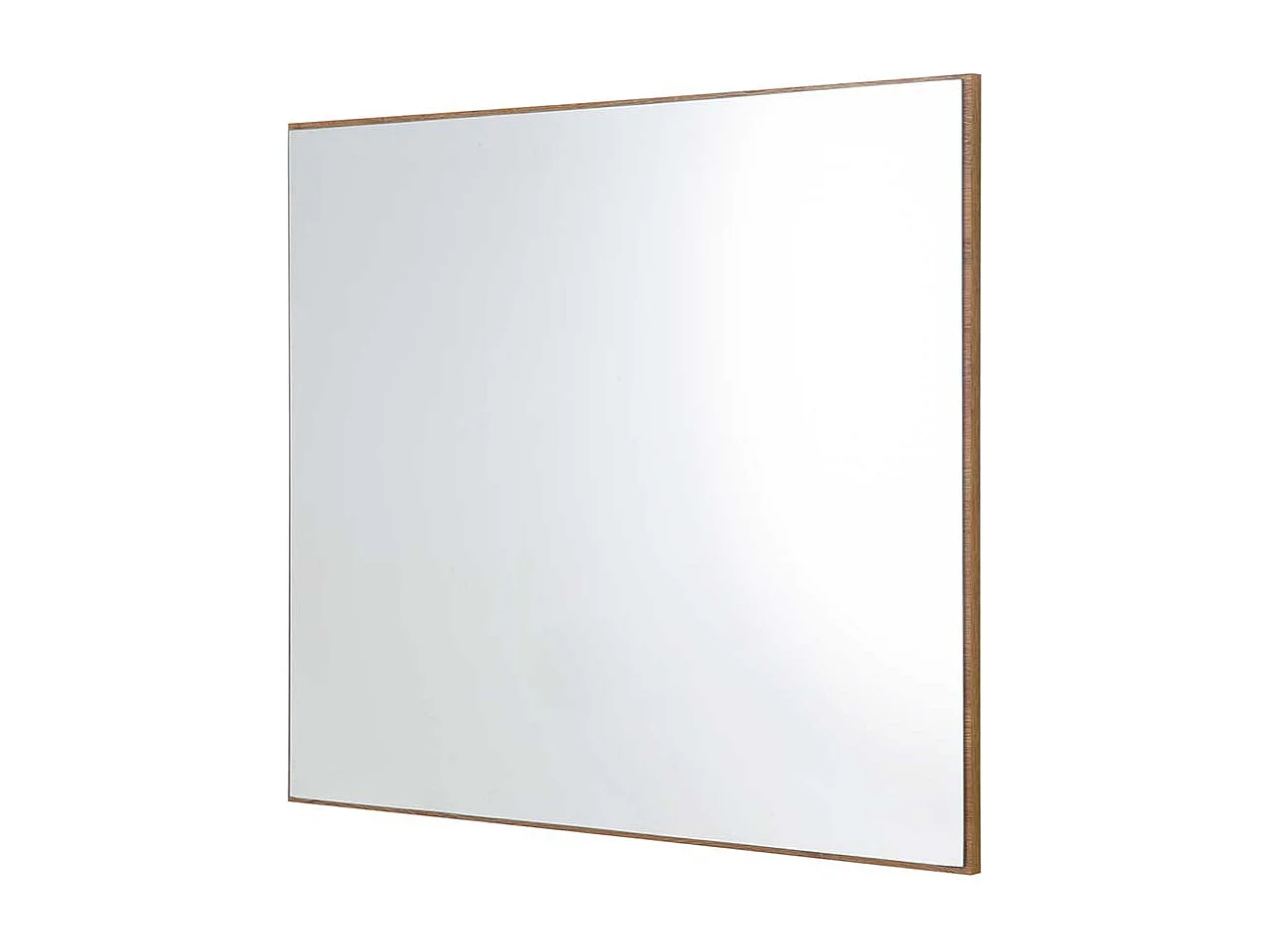 Dielenspiegel mit minimalem Rahmen in Wildeiche Optik 70 cm hoch