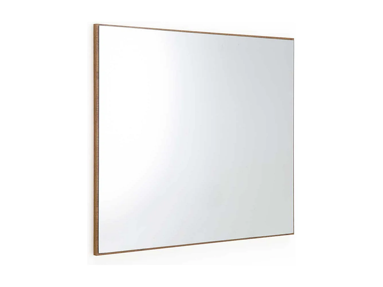 Dielenspiegel mit minimalem Rahmen in Wildeiche Optik 70 cm hoch