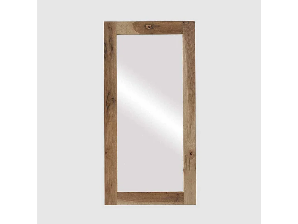 Garderobenspiegel mit Holzrahmen Eiche Massivholz
