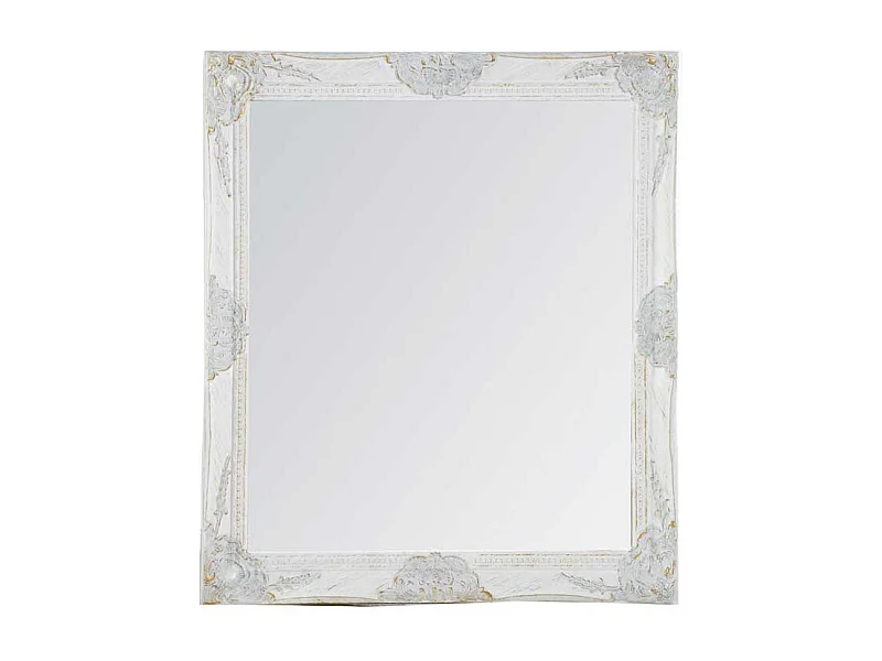 Barockspiegel in Weiß Rahmen