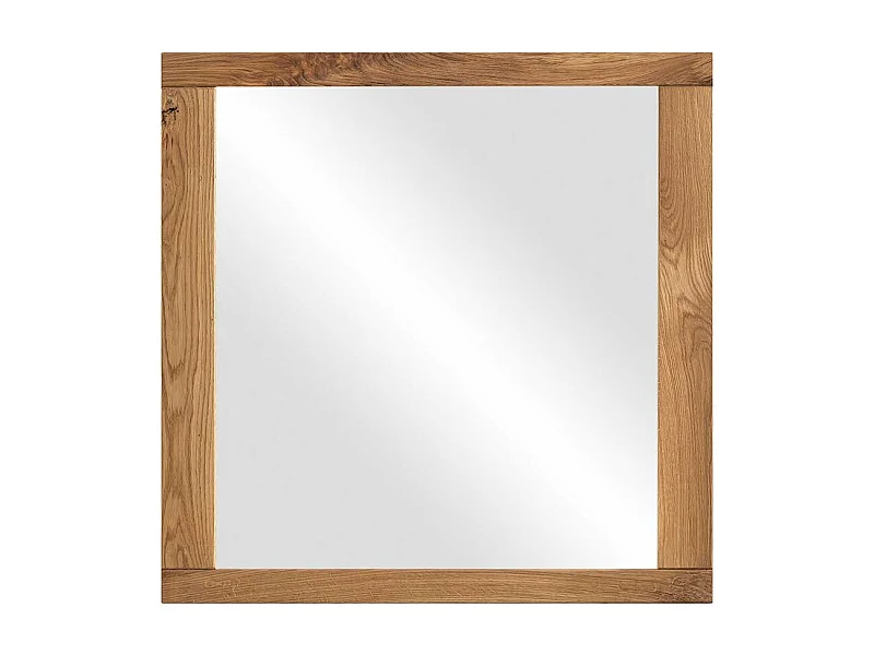 Wandspiegel Eiche modern in quadratischer Form 80x80 cm