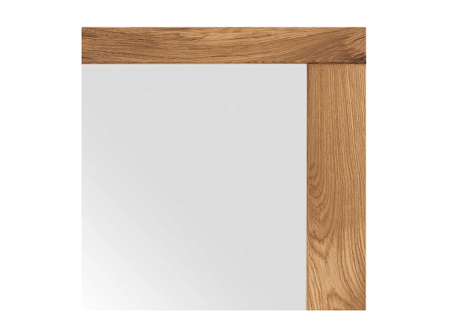 Wandspiegel Eiche modern in quadratischer Form 80x80 cm