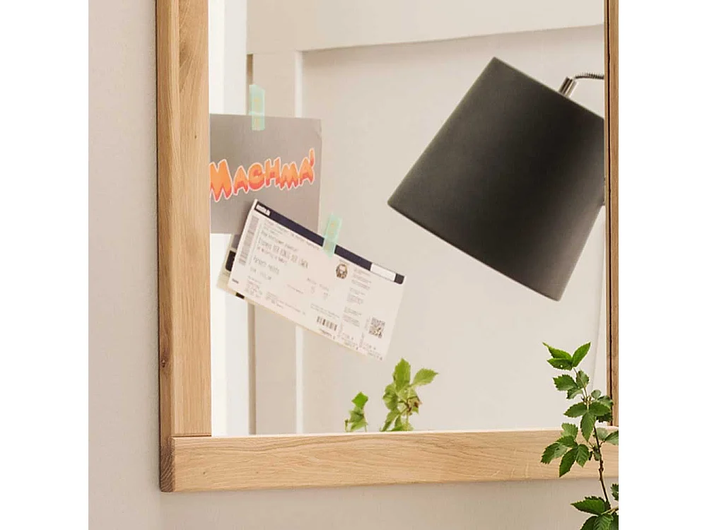 Flur Spiegel aus Eiche Massivholz 70 cm breit