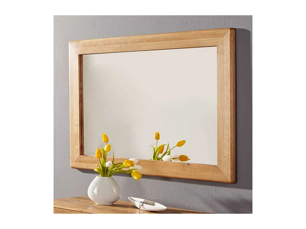 Dielenspiegel aus Wildeiche Massivholz 100 cm breit