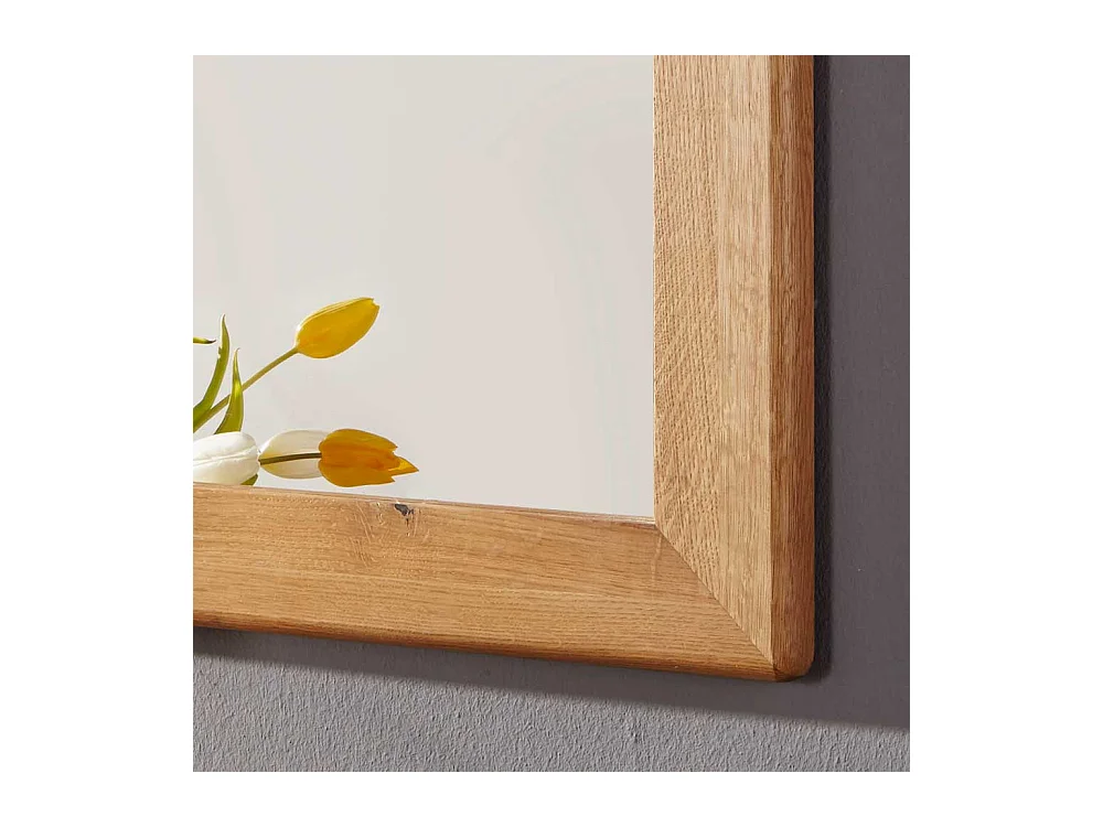 Dielenspiegel aus Wildeiche Massivholz 100 cm breit
