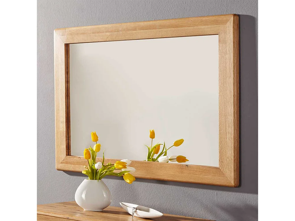 Dielenspiegel aus Wildeiche Massivholz 100 cm breit