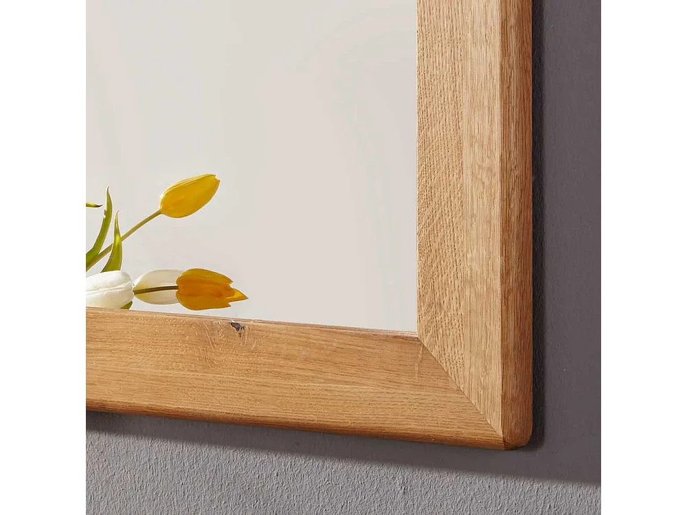 Dielenspiegel aus Wildeiche Massivholz 100 cm breit