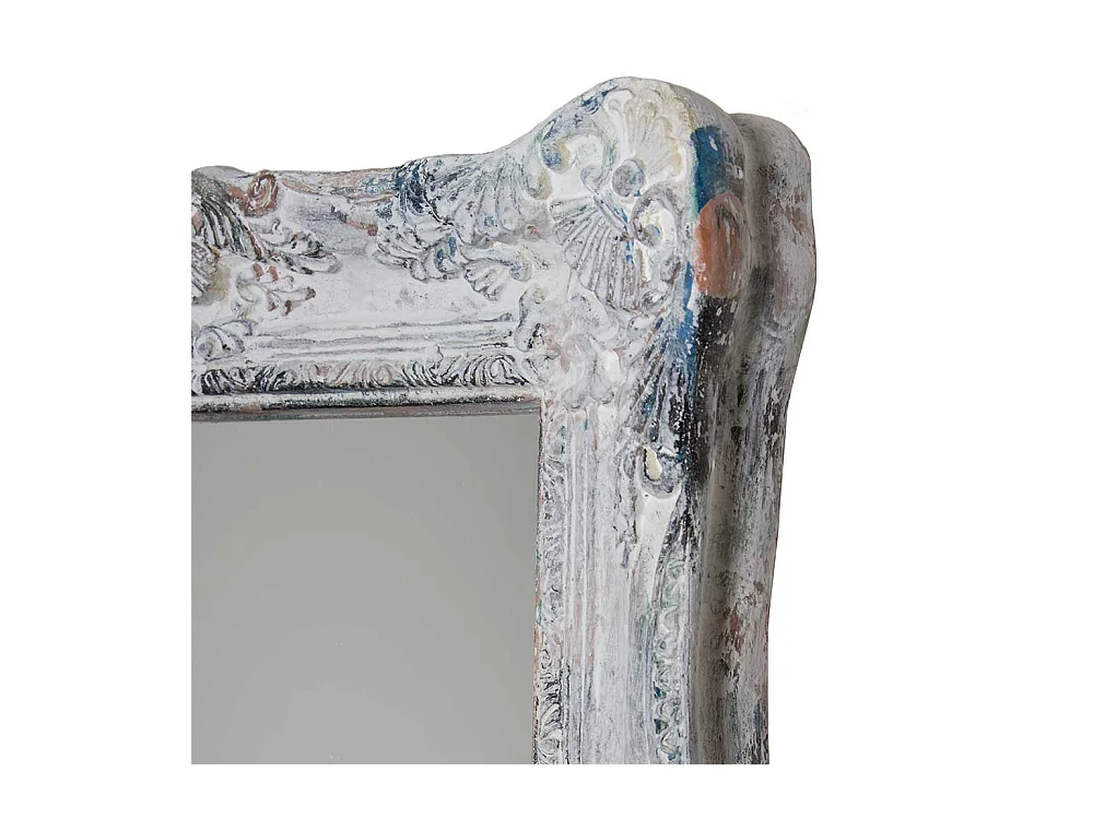 Shabby chic Spiegel mit Holzrahmen Grey Wash