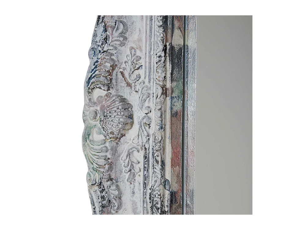 Shabby chic Spiegel mit Holzrahmen Grey Wash