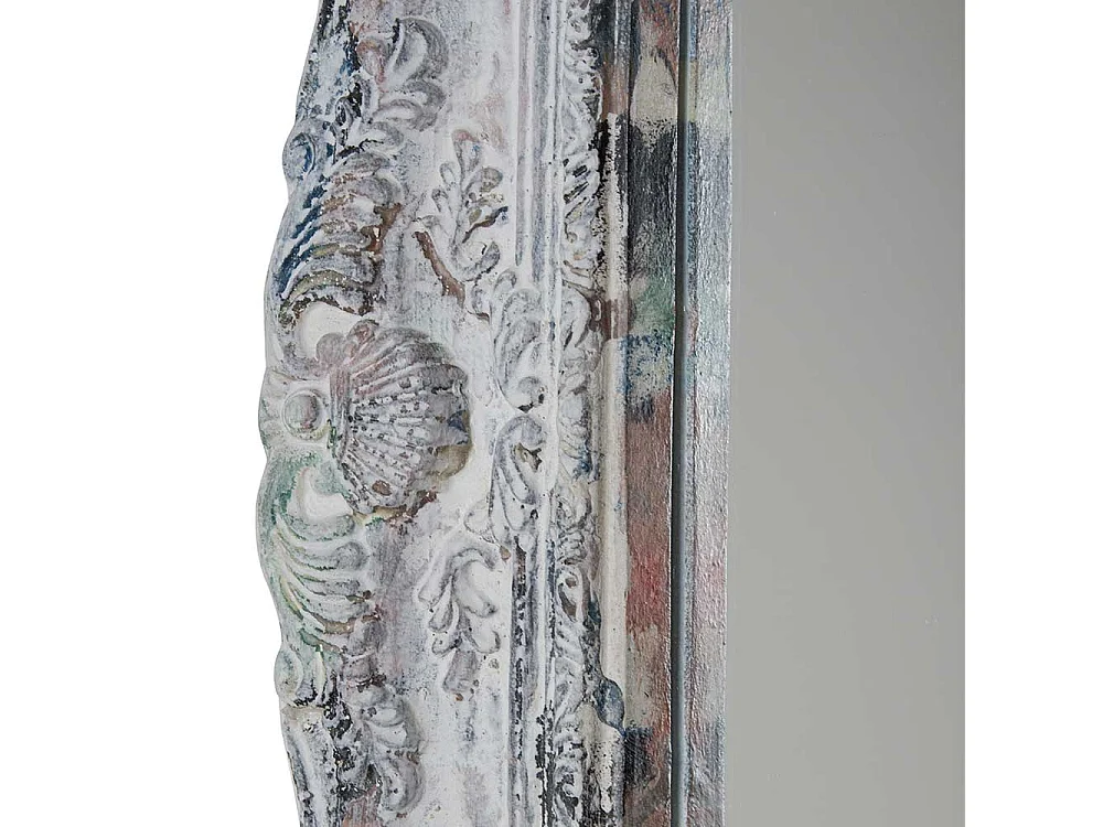 Shabby chic Spiegel mit Holzrahmen Grey Wash