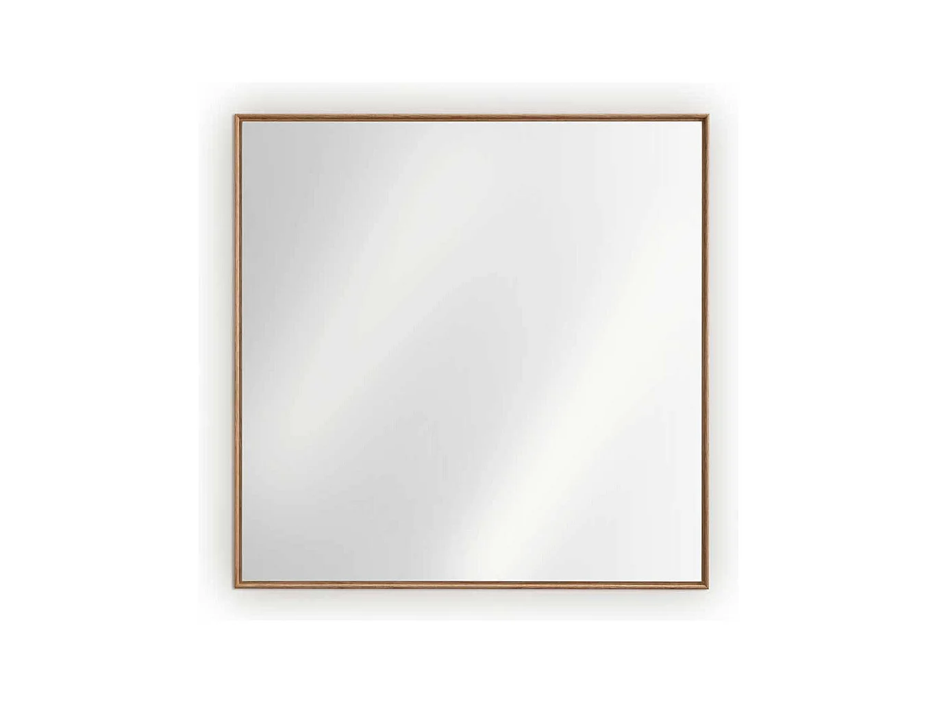 Wandspiegel Glasspiegel mit Holzrahmen in quadratischer Form